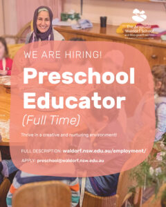 Now hiring! Preschool educator