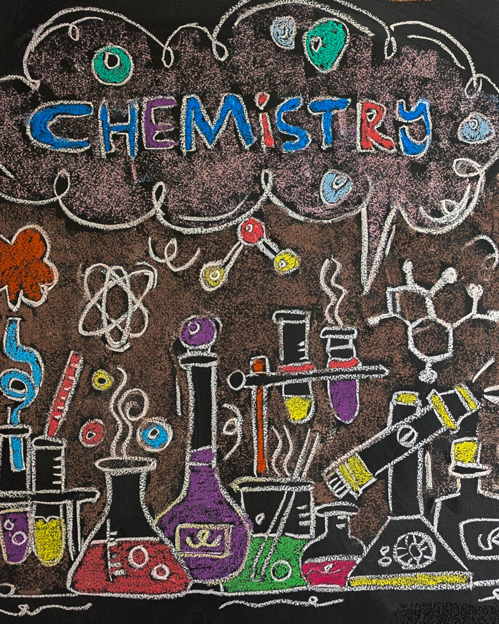Main Lesson Chalkboard "Chemistry" Science Lesson
