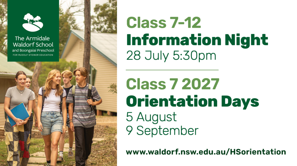 High School orinetation Days 5 August and 9 September